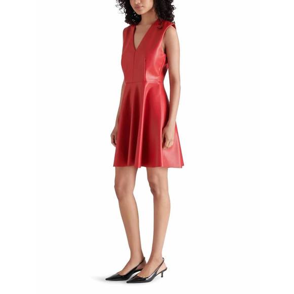 NEW STEVE MADDEN pennie dress in dark red - Picture 3 of 3
